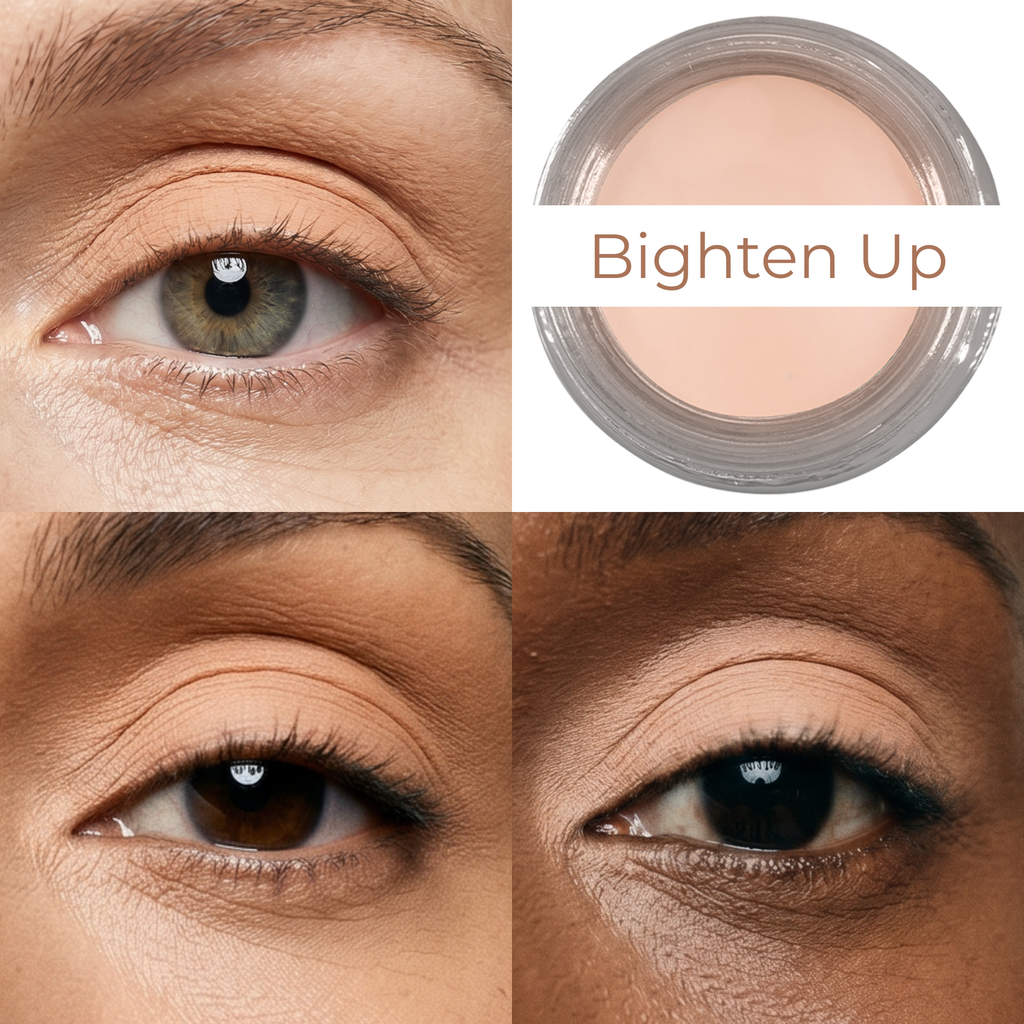 Brighten Up Any Wear Creme - A Waterproof Multi-tasking creme to powder product for eyes, cheeks & lips. Can be worn anywhere