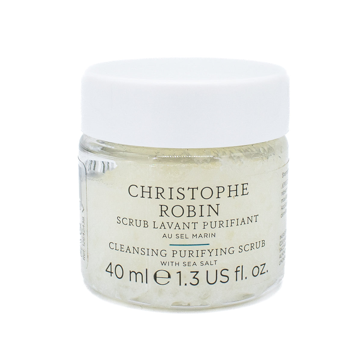 Christophe Robin Cleansing Purifying Scrub w/ Sea Salt 1.3oz - Imperfect Container