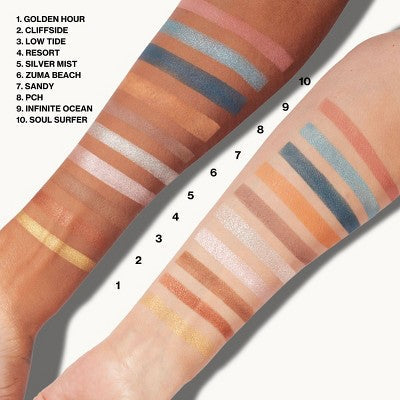 Pacifica Malibu Eye Shadows Palette 0.2oz - New