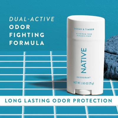 Native Solid Deodorant for Men & Women Ocean & Timber 2.65oz - Imperfect Container