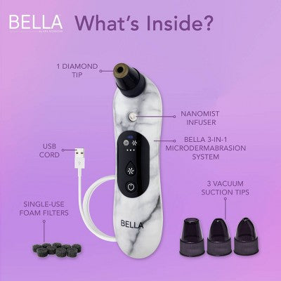 Spa Sciences BELLA 3-in-1 Diamond Tip Microdermabrasion System - New