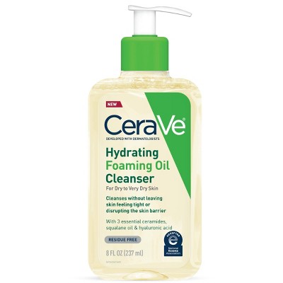 CeraVe Hydrating Foaming Cleansing Oil Face Wash 8 fl oz - New