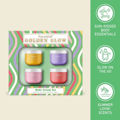 NatureWell Bath and Body Gift Sets Golden Glow 4ct - Missing Box