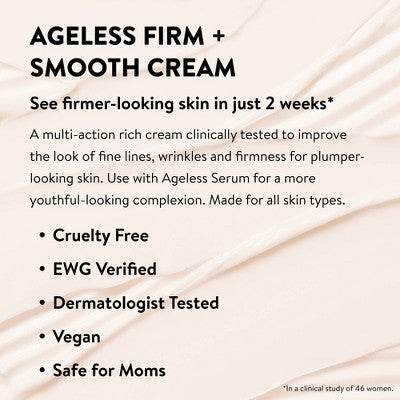 Honest Beauty Ageless Firm Smooth Cream Vegan Hyaluronic Acid 1.7oz - Imperfect Box
