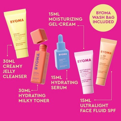 BYOMA Universal Skincare Heroes Gift Set with Makeup Bag 5pc - Missing Box