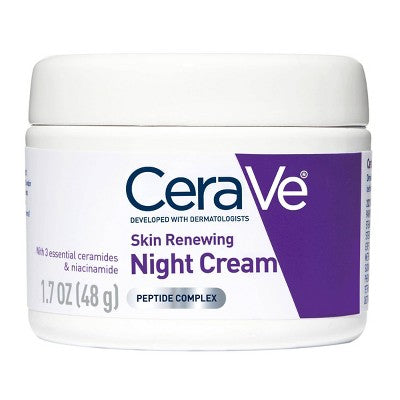 CeraVe Skin Renewing Night Cream Face Moisturizer 1.7 fl oz - Missing Box
