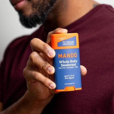 Mando Whole Body Men's Smooth Solid Deodorant Pro Sport 2.6oz - Imperfect Container