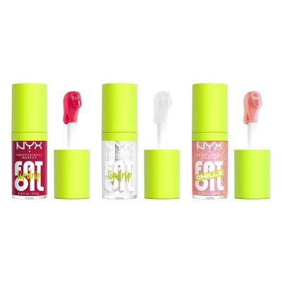 NYX Professional Makeup Fat Oil Lip Drip Holiday Trio Lip Gloss 3 pc - New