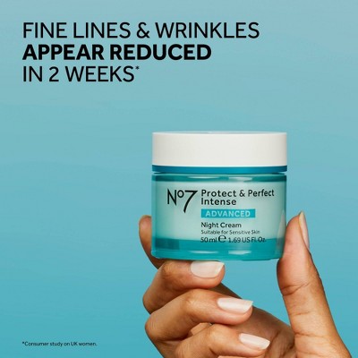 No7 Protect & Perfect Intense Advanced Moisturizing Night Cream 1.69 fl oz - Imperfect Box