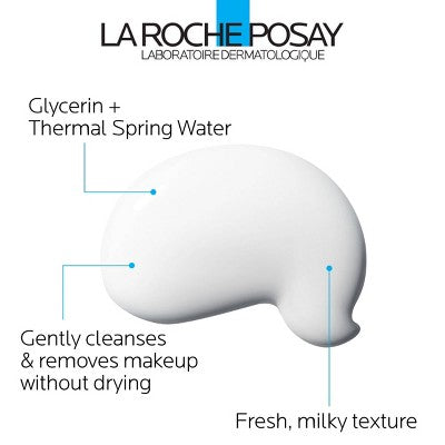La Roche Posay Toleriane Dermo Milky Facial Makeup Remover Unscented 6.76 fl oz - New