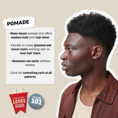 American Crew Men's Medium Hold; High Shine Hair Pomade Gel 3oz - Imperfect Container