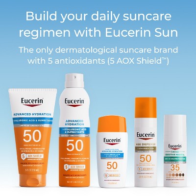 Eucerin Advanced Hydration Sunscreen Lotion SPF 50 5 fl oz - Imperfect Container