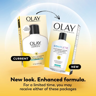 Olay Complete Face Lotion Moisturizer for Sensitive Skin SPF 15 6 fl oz - Missing Box