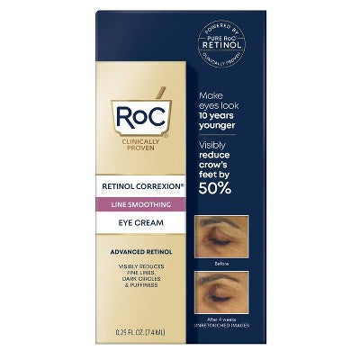 RoC Retinol Correxion Line Smoothing Anti-Aging Wrinkle Eye Cream 0.25oz - Imperfect Box