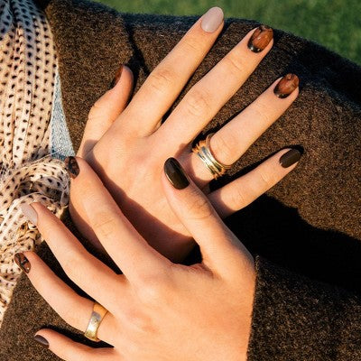 Ohora Gel Nail Art Design Line Coffee Toffee 30ct - Imperfect Box