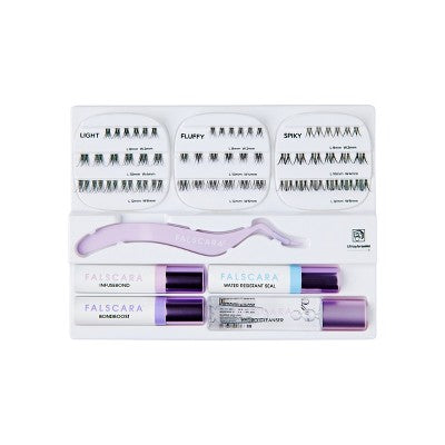 Falscara Studio The Artist Kit Lash Extension Kit Delicate Lash Clusters 57ct - Imperfect Box