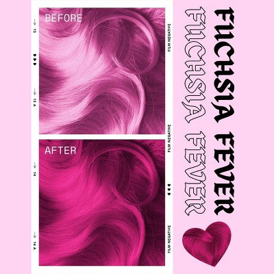 Manic Panic Love Colors Fuchsia Fever Temporary Hair Color Pink 8 fl oz - New