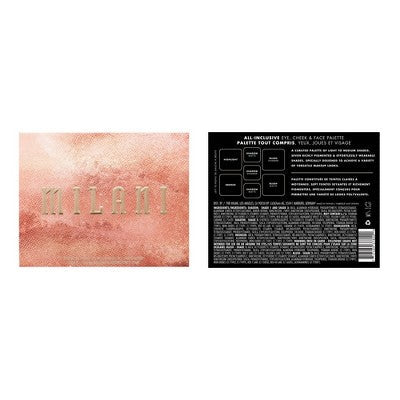 Milani The Look All Inclusive Eye and Cheek Face Palette 110 Light to Medium 0.38oz - Imperfect Container