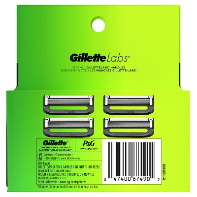 Gillette Razor Blade Refills Compatible with Exfoliating Bar and Heated Razor 4ct - Missing Box