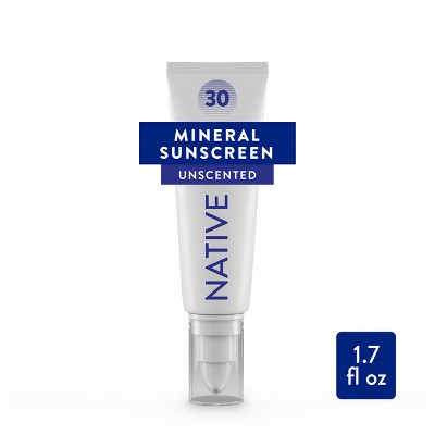 Native Mineral Face Lotion Unscented SPF 30 1.7 fl oz - Imperfect Box