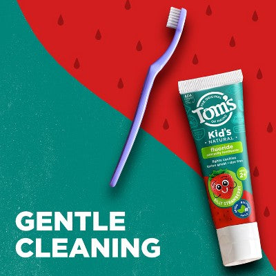 Tom's of Maine Silly Strawberry Kids Anticavity Fluroide Toothpaste 5.1oz/3ct - Missing Box