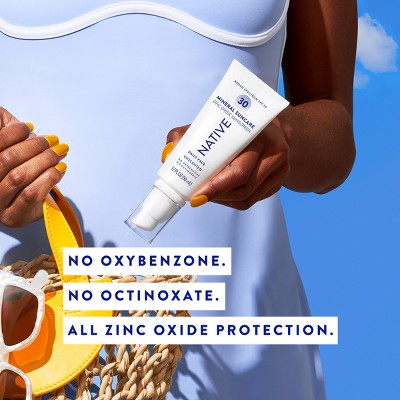Native Mineral Face Lotion Unscented SPF 30 1.7 fl oz - Imperfect Box