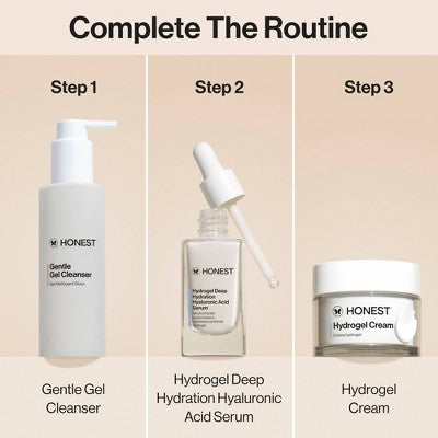 Honest Beauty Hydrogel Cream with Hyaluronic Acid 1.7 oz - Imperfect Box
