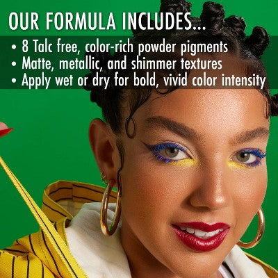 Black Radiance Cross Colors Playlist Eyeshadow Palette 0.37oz - Imperfect Box