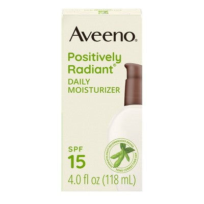 Aveeno Positively Radiant Daily Face Moisturizer SPF15 4oz - Missing Box