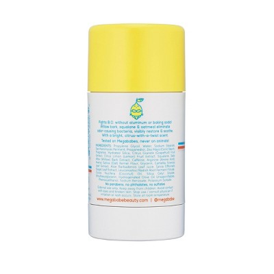 Megababe Sunny Pits Daily Solid Deodorant 2.6oz - New