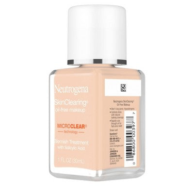 Neutrogena Skin Clearing Oil-Free Liquid Foundation 40 Nude 1 fl oz - Imperfect Container