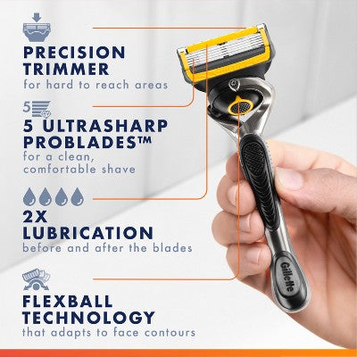 Gillette ProGlide Shield Razor Refills for Men - 8 Blade Refills