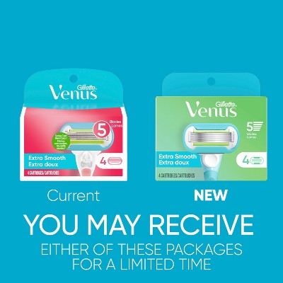 Venus Extra Smooth Women's Razor Blade Refills 4ct - Missing Box