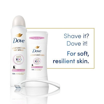 Dove Beauty Advanced Care Clear Finish 72-Hour Women's Antiperspirant & Deodorant Stick 2.6oz - New