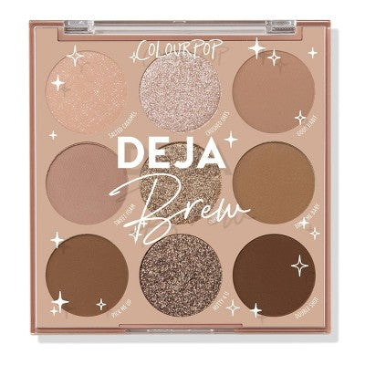ColourPop 9-Pan Eyeshadow Makeup Palette Deja Brew 0.3oz - Missing Box
