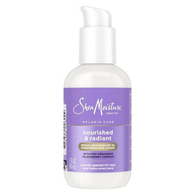 SheaMoisture Melanin Care Broad Spectrum SPF 30 Sunscreen Face Lotion 3 fl oz - Imperfect Container