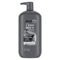 Dove Men+Care Charcoal + Clay Purifying Body; Face Wash Pump Sulfate Free 30 fl oz - Imperfect Container