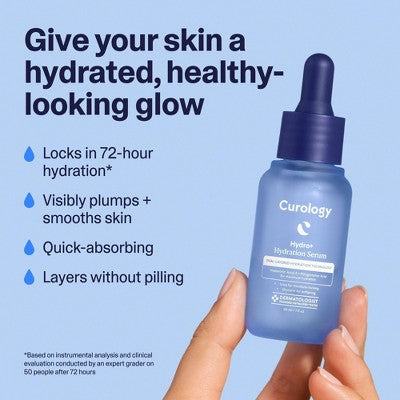 Curology Hydro+ Hydration Serum 1 fl oz - Missing Box