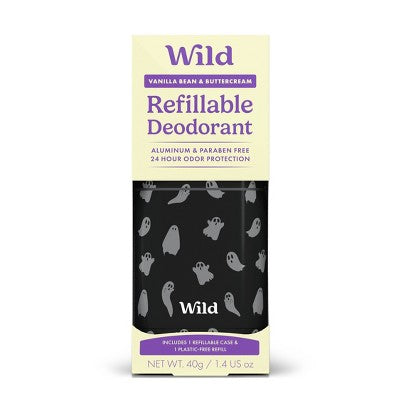 Wild Cosmetics Deodorant Refill with Ghost Case Vanilla Bean & Buttercream 1.4oz - Imperfect Box