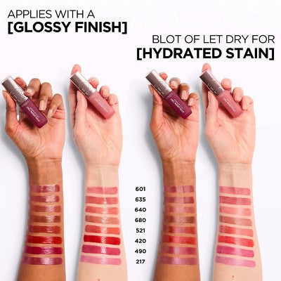 L'Oreal Paris Paradise Hyaluron Tint Lip Stain Serum 601 Worth It 0.16 fl oz - Imperfect Container