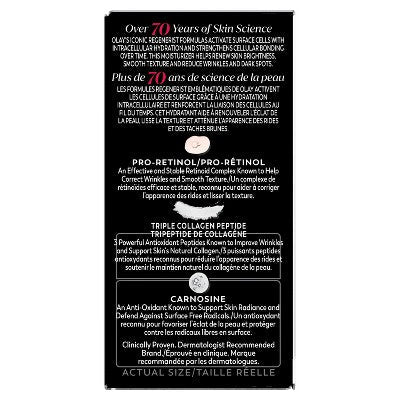 Olay Regenerist Retinol 24 + Peptide Night Face Moisturizer Mini Size 0.5oz - New
