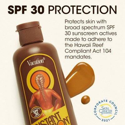 Vacation Instant Vacation Bronzing Lotion SPF 30 5 fl oz - Imperfect Container