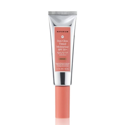 Naturium Tinted Dew Glow Moisturizer SPF 50 1.7 fl oz Medium - Imperfect Box