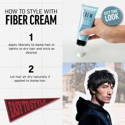 American Crew Fiber Hair Styling Cream 3.3 fl oz - Imperfect Container