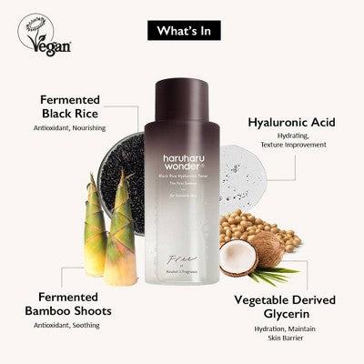 haruharu wonder Black Rice Hyaluronic Toner 5.07 fl oz - Imperfect Box