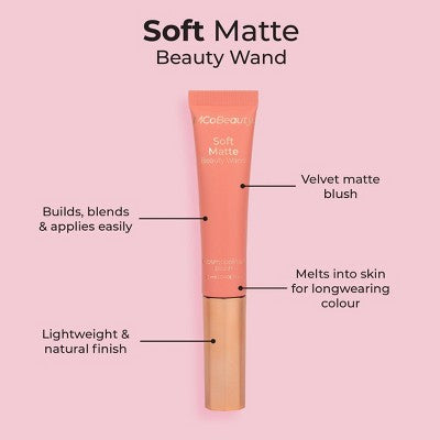 MCoBeauty Soft Matte Beauty Blush Wand Cosmopolitan Blush 0.4 fl oz - New