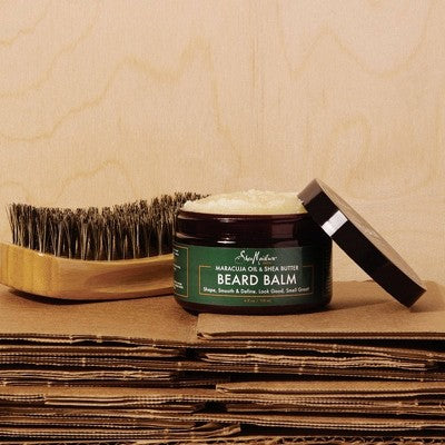 SheaMoisture Men Beard Balm Maracuja Oil & Shea Butter 4oz - Imperfect Container