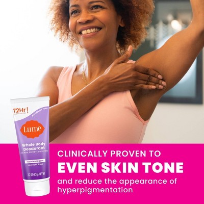 Lume Whole Body Women's Invisible Cream Tube Deodorant Lavender Sage Scent 2.2oz - Imperfect Container