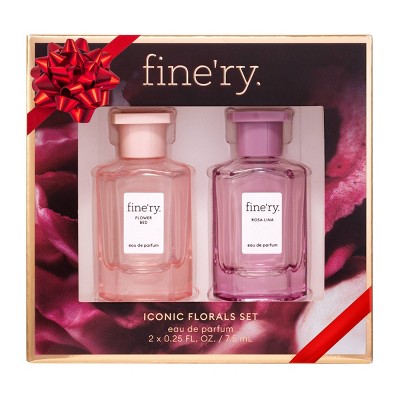 fine'ry. Mini EDP Duo Gift Set Rosa Lina + Flower Bed 2pc - Imperfect Box