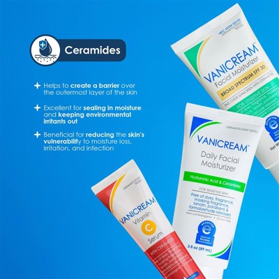 Vanicream Vitamin C Face Serum with Ceramides for Sensitive Skin 1.2 fl oz - Imperfect Box